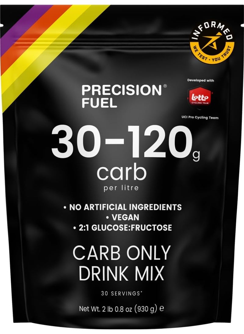 Precision Hydration Carb Only Drink Mix - Natural Energy & Carbohydrate Powder, Mild Citrus Flavor, Up to 120g Carbs/Litre, Vegan - Ideal for Pro Cycling & High-Intensity Sports (1-pack) - Image 1