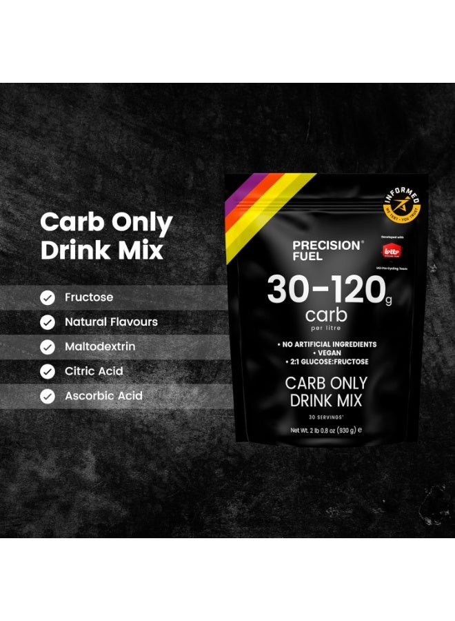 Precision Hydration Carb Only Drink Mix - Natural Energy & Carbohydrate Powder, Mild Citrus Flavor, Up to 120g Carbs/Litre, Vegan - Ideal for Pro Cycling & High-Intensity Sports (1-pack) - Image 4