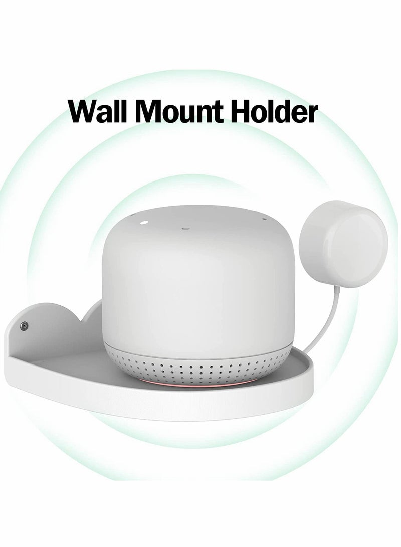 Wall Mount Holder for Google WiFi 1st and 2nd Generation, Durable ABS Design for Cable Management and Space Efficiency in Nest WiFi Setup - Image 2