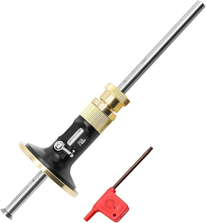 Wood Marking Scriber With Micro Adjuster 21 7 Cm Stainless Steel Head Alloy Body Brass Inlay - Image 2