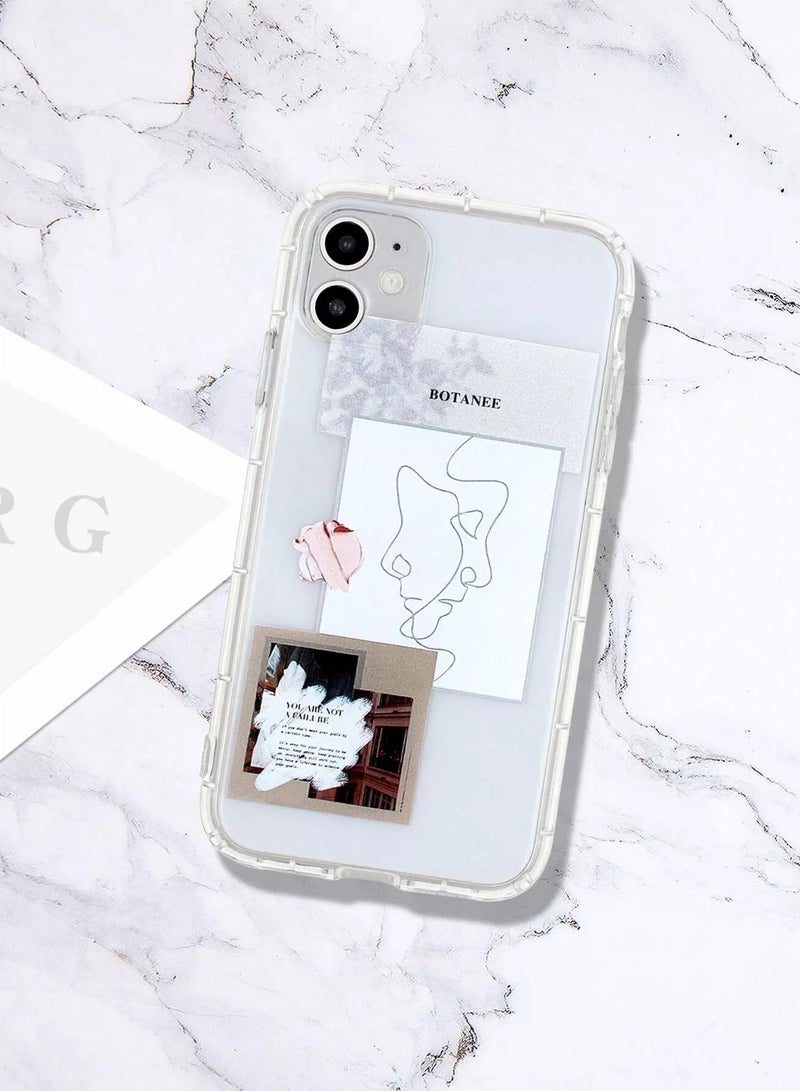 1pc Abstract Face Print Case Compatible With iPhone  - Image 2