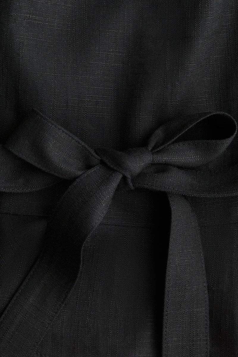 اتش اند ام Linen-blend blouse