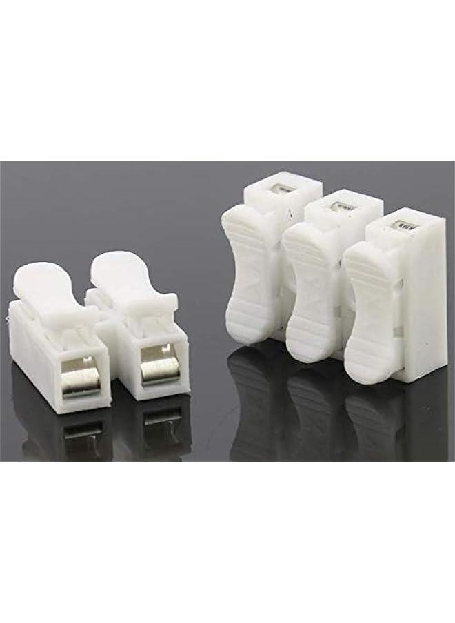 Generic 100 PCS Ch-2 Flame Retardant Two Terminal Self-Locking and Pressing Type Quick Connection Terminal  - Image 5
