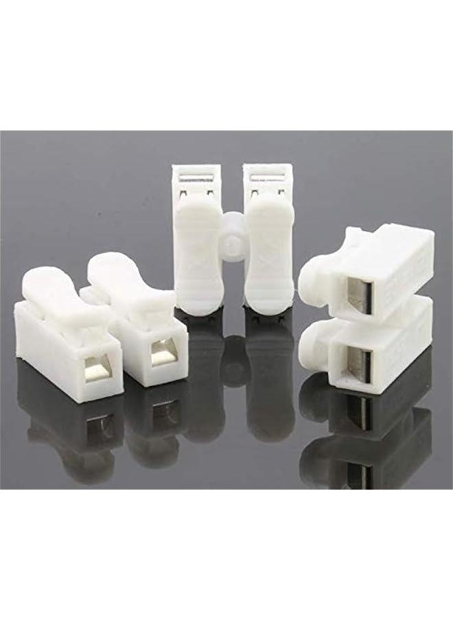 Generic 100 PCS Ch-2 Flame Retardant Two Terminal Self-Locking and Pressing Type Quick Connection Terminal  - Image 4