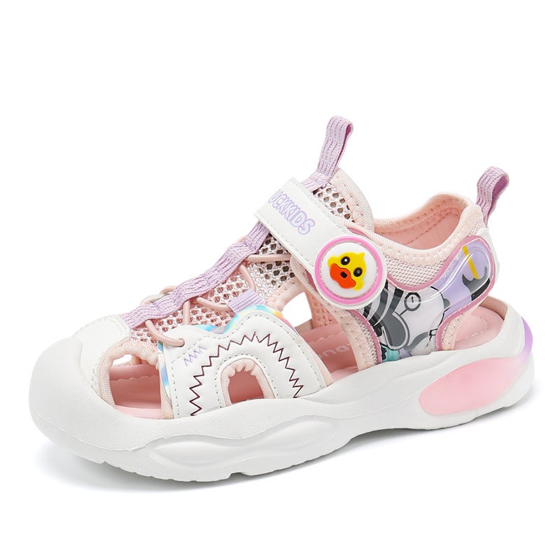 Little Yellow Duck Children'S Shoes Boys Sandals Toe Summer Children'S Shoes Girls Baby Functional Shoes Girls Children Non-Slip - Image 1