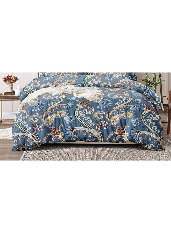 THE HOME STYLE Cotton Feel Glace Cotton Elastic Fitted All Around Printed Full Length Single Bed Bedsheet With 1 Pillow Cover(36"X78",Ash Berry Abstract),300 TC - Image 4