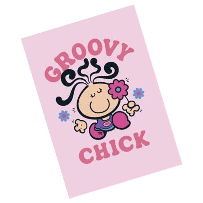 UK Greetings Bubblegum Blank Congratulations Groovy Chick Greeting Card - Image 2