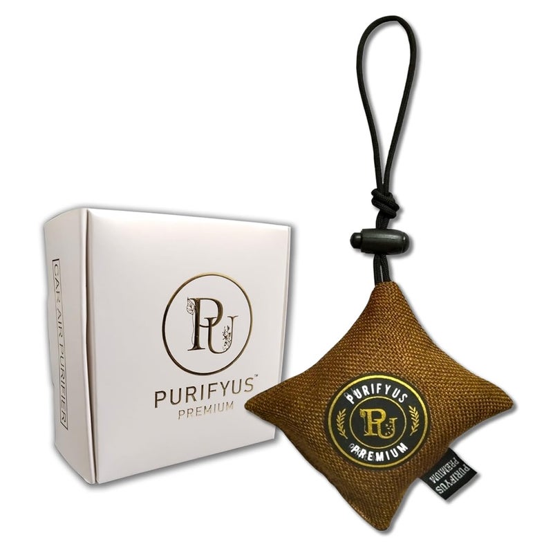 Purifyus Premium BrownI75GramIActivated Carbon Granule Air Purifying BagNon ElectricNatural Odor Absorber For Car Clean And Fresh Indoor Air - Image 1