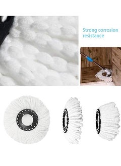 HomarKet 360 Degree Replacement Microfiber Spin Mop Heads Bucket Home Cleaner - 3 Pieces  - Image 5