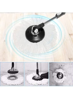 HomarKet 360 Degree Replacement Microfiber Spin Mop Heads Bucket Home Cleaner - 3 Pieces  - Image 2