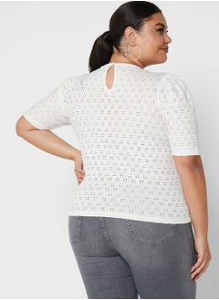 Vero Moda Curve 2/4 Sleeve Top  - Image 2