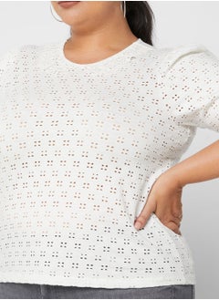 Vero Moda Curve 2/4 Sleeve Top  - Image 3