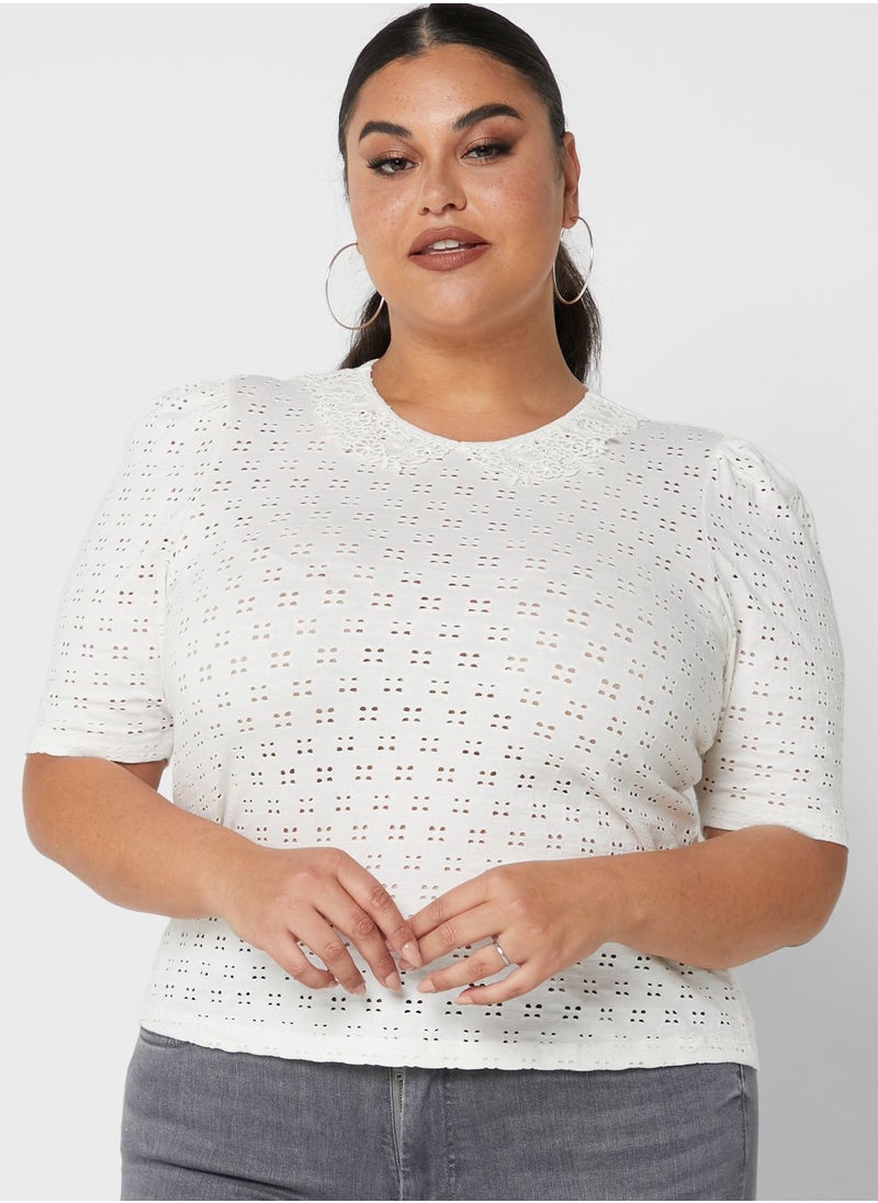 Vero Moda Curve 2/4 Sleeve Top  - Image 1