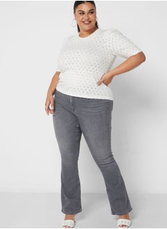 Vero Moda Curve 2/4 Sleeve Top  - Image 4
