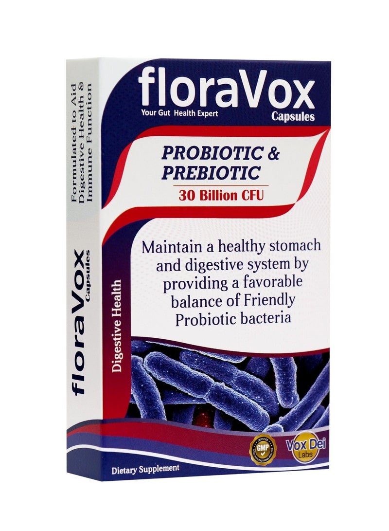 VOX DEI LABS كبسولات فلورافوكس - عرض عبوة مزدوجة لوظيفة أمعاء صحية - Image 2