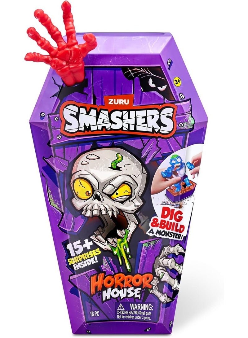 Zuru Smashers Horror House Series 1 Medium – Monster Building Kit for Kids with 15+ Surprises, Smash, Dig, Sand, Slime & Dissect Features, Collectible Gross Toy Playset, Fun Gift Idea - Image 2