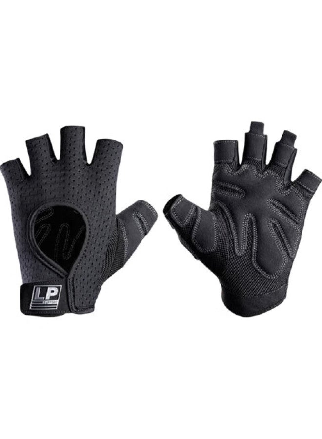 LP Sports Fitness Gloves, Half-Finger For Weightlifting, Dumbbell, Pull-Ups, Non-Slip, Breathable, Cycling, Palm Protection, Universal Ft9202-L - Image 1