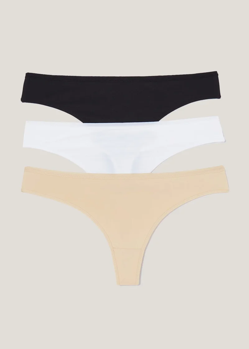 Matalan 3 Pack No VPL Thongs