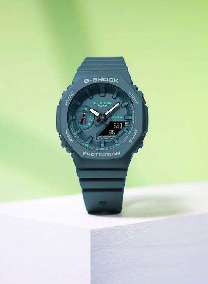 CASIO Resin Analog+Digital Watch GMA-S2100GA-3ADR - Image 2