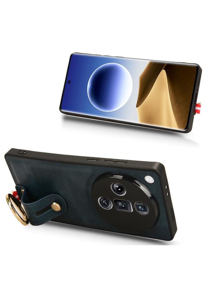 اس-توب جراب خلفي من الجلد لهاتف OPPO Find X7 Ultra مع سوار معصم - Image 5