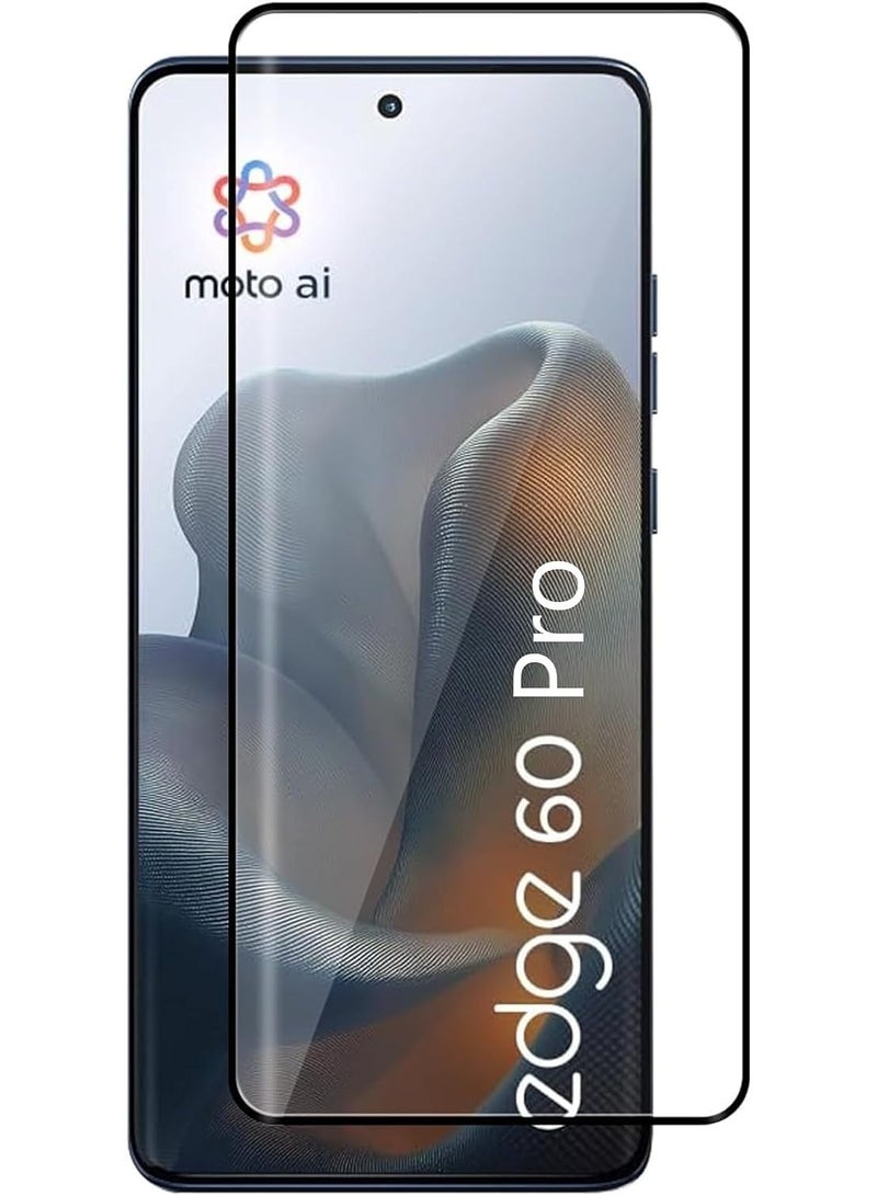 Muzz حماية شاشة مصممة لجهاز موتورولا إيدج 60 برو 2025 لاصق كامل خالي من الفقاعات مضاد للخدش مضاد لبصمات الأصابع صلابة 9H زجاج مقسى بحواف منحنية 3D لحماية شاشة موتو إيدج 60 برو - Image 1