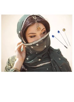 Excefore Hijab Pins with Safety Caps, 30Pcs Colorful Crystal Rhinestone Pins, Scarf Pins, Brooch Pins, Shawl Sweater Cardigan Safety Pins, Wedding Pins Sewing Snag-Free Pins  - Image 3