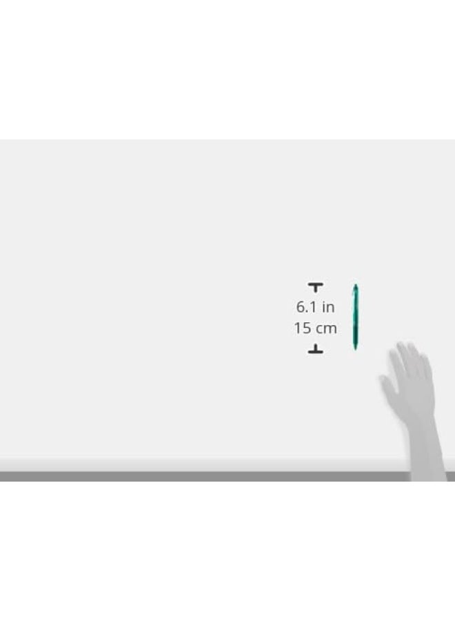 Pilot Green Frixion Clicker Retractable Fine Rollerball Erasable Pens Pen 0.7mm Nib Tip 0.35mm Line BLRT-FR7 (Pack Of 3) - Image 3