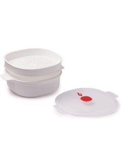 Snips BPA-Free Dishwasher Safe Dish Steamer for Microwave White 4 Liter 000851  - Image 3