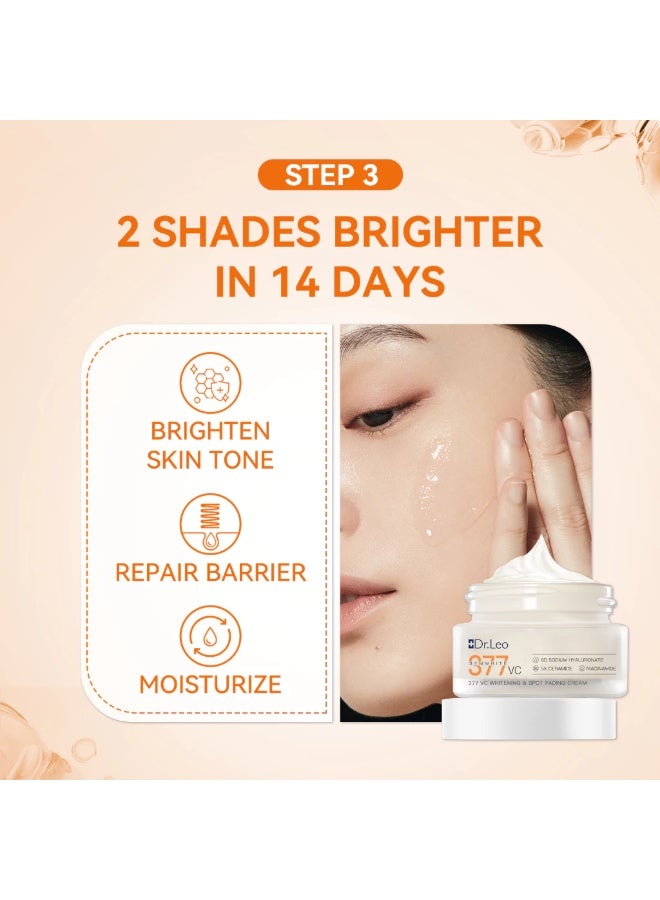 دكتور ليو د. ليو 377 VC سيروم التفتيح (30مل) وكريم إزالة البقع الداكنة (30غ) + واقي الشمس ألترا فيشل UV بروتكتور (30غ) - Image 5