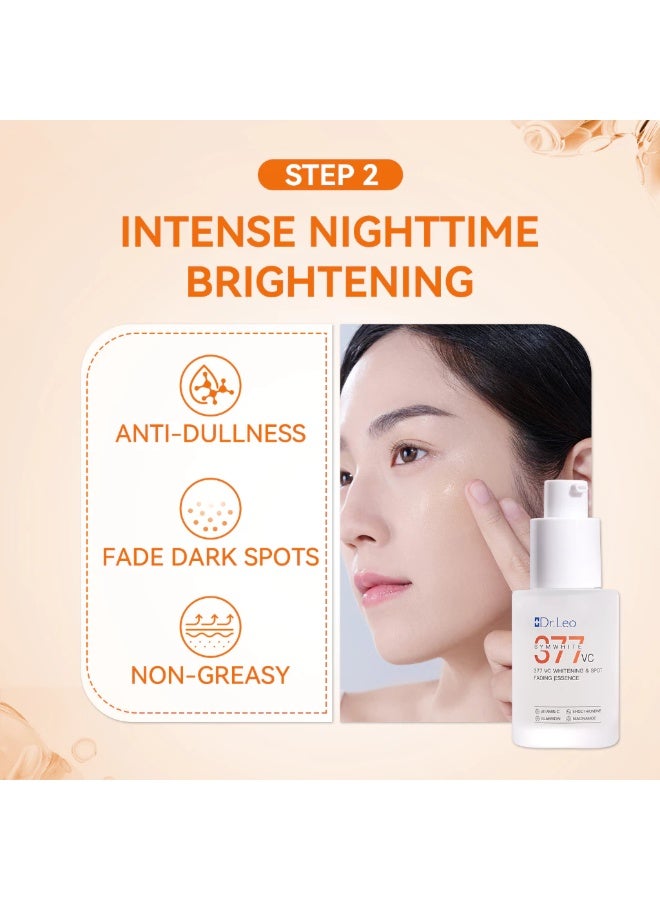 دكتور ليو د. ليو 377 VC سيروم التفتيح (30مل) وكريم إزالة البقع الداكنة (30غ) + واقي الشمس ألترا فيشل UV بروتكتور (30غ) - Image 4