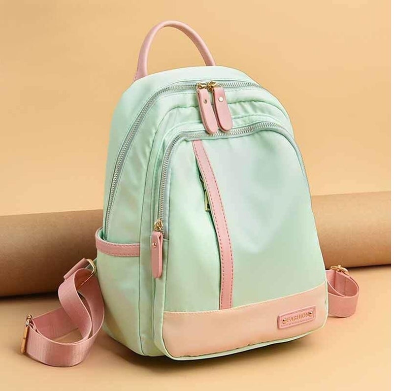 WANQLYN Shoulder Bag for Women Stylish Ladies Messenger Bags Purse and Handbags Wallet Mini Backpacks Purse, European And American Trend Shopping Backpacks Fashion Backpack Girls College Bags (Green) - Image 3