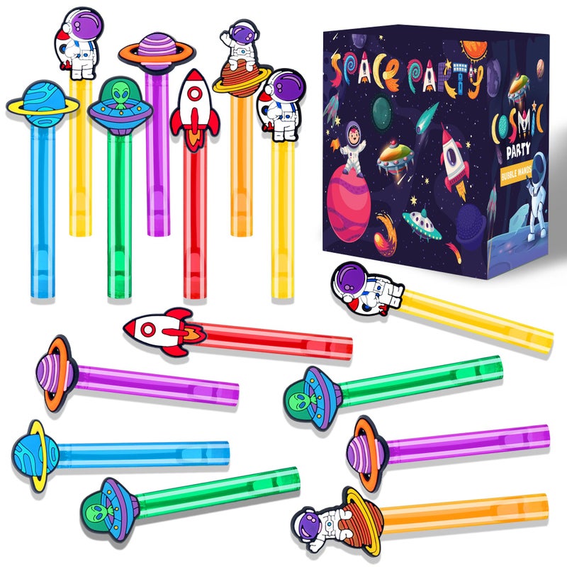 PLOUGVI 24Pcs Space Bubble Wands for Kids Astronaut Party Favors Supplies Decorations Pinata Goodie Bag Stuffers Classroom Prizes - Image 3