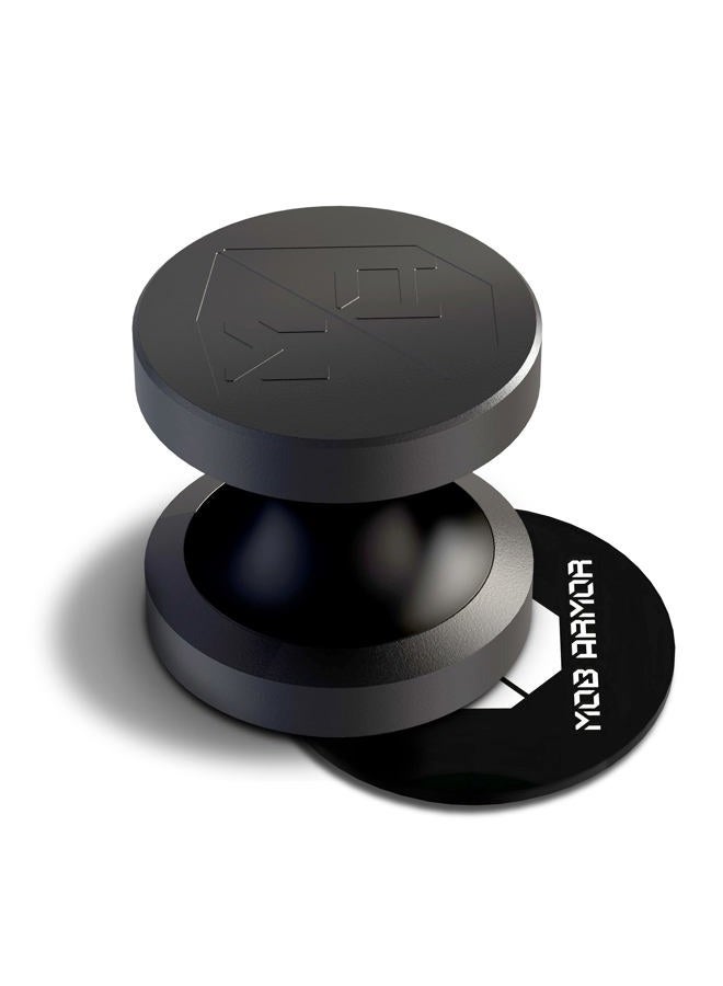 MOB ARMOR MobNetic Go Magnetic Phone Car Holder with Metal Plate - Strong Magnetic Base, Aircraft Grade Aluminum, Car Dashboard & Metal Surface Mount, Compatible with iPhone and Android Smartphones - Image 1