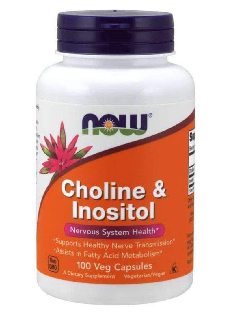 now Choline And Inositol 500 Mg 100 Capsules Pack Of 2 - Image 4