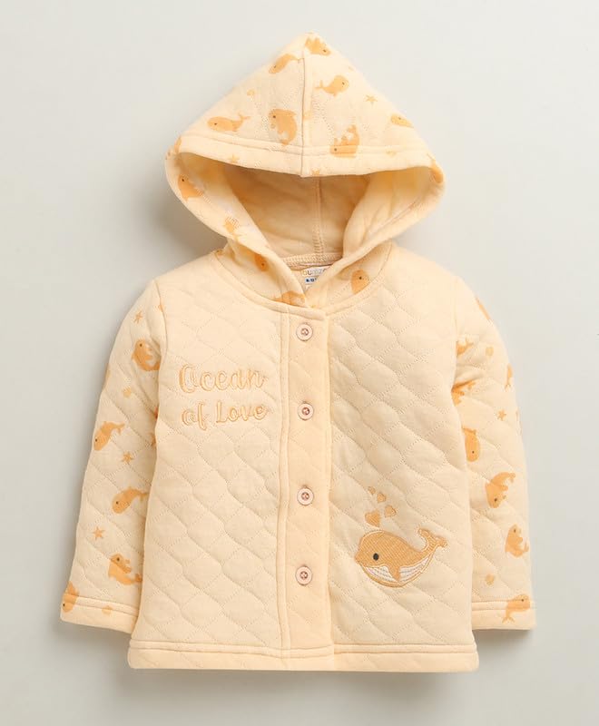 BUMZEE Girls Polyfill Regular Fit Winter Set Peach - 12-18 Months (Peb10664D-pch) - Image 2
