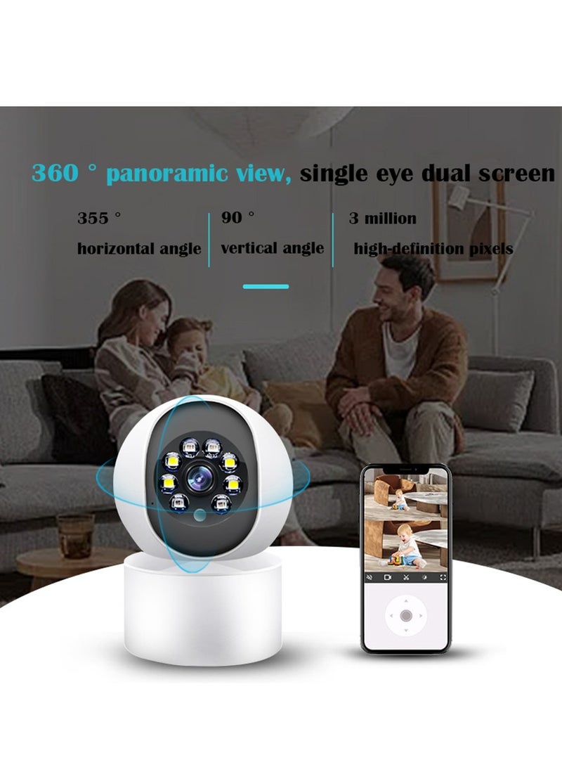 Arabest Wireless WiFi Camera Security Camera 360° Panoramic Full HD , 5 Mega HD Pixel, 64G Memory, Home Camera with HD Night Vision Home Baby Monitor - Image 2
