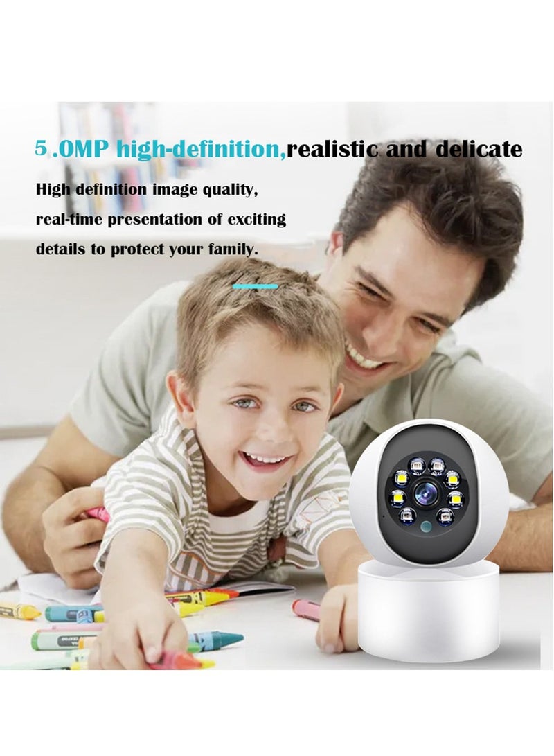 Arabest Wireless WiFi Camera Security Camera 360° Panoramic Full HD , 5 Mega HD Pixel, 64G Memory, Home Camera with HD Night Vision Home Baby Monitor - Image 3