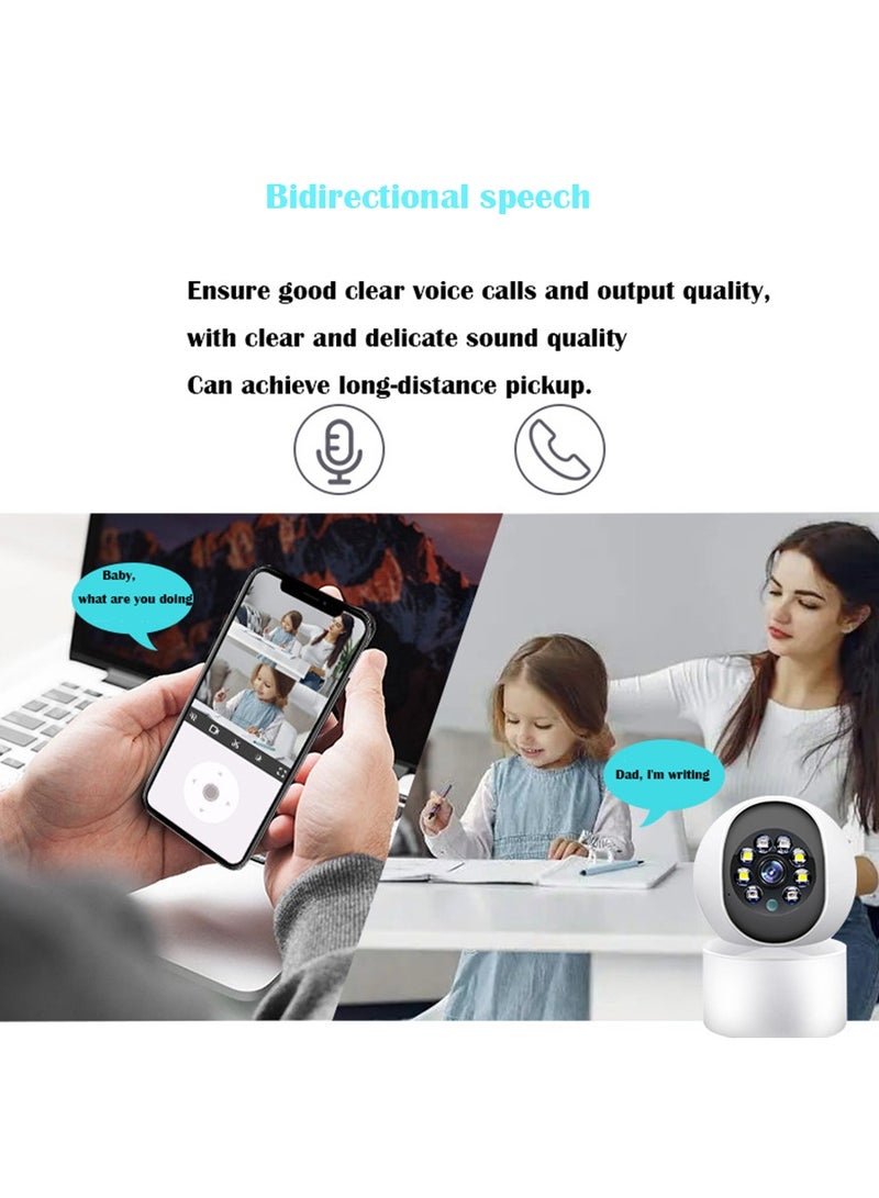 Arabest Wireless WiFi Camera Security Camera 360° Panoramic Full HD , 5 Mega HD Pixel, 64G Memory, Home Camera with HD Night Vision Home Baby Monitor - Image 4