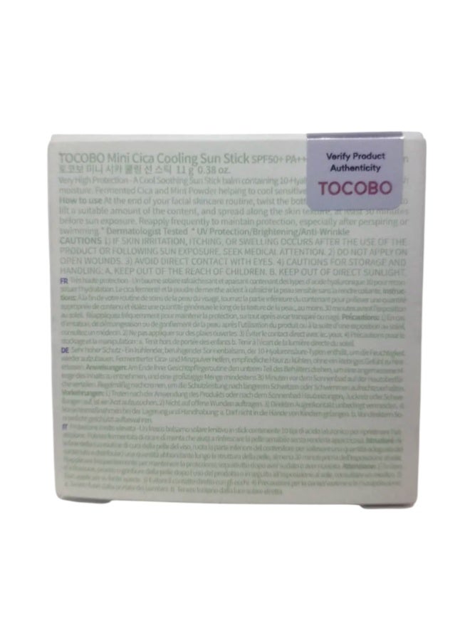 Tocobo Mini Cica Cooling Sun Stick SPF 50+ PA++++ 11g/0.38oz - Image 3