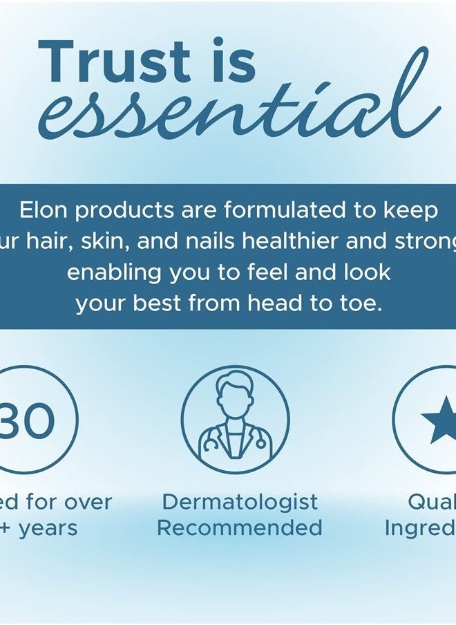 Elon - Matrix 5000 Hair & Nail Vitamins (60 Day Supply) - Biotin 5000mcg Vitamins for Hair Growth w/Extended Release - Promotes Healthy & Strong Hair & Nails - Suitable for All Hair Types - Image 1