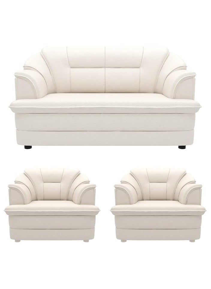 Poppins Home - Sofa Set in Lifestyle Leatherette and Polyurethane Foam Elevate Your Space with Distinctive Style - Image 1