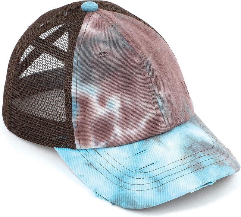 Cc Ponycap Messy High Bun Ponytail Adjustable Glitter Mesh Trucker Baseball Cap - Image 2