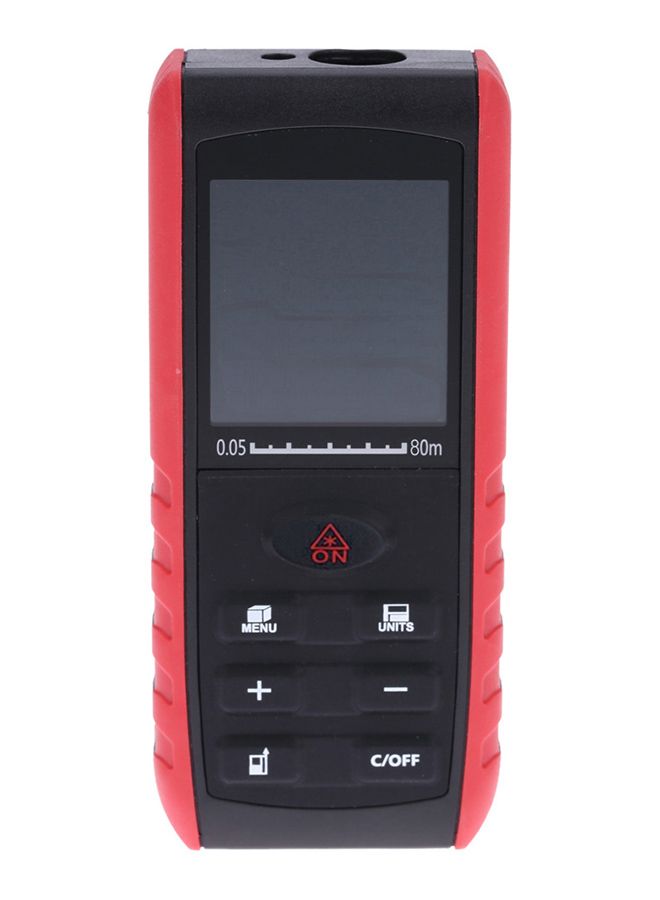 Portable Handheld Digital Laser Distance Meter Black u0026 Red 80meter - Image 3