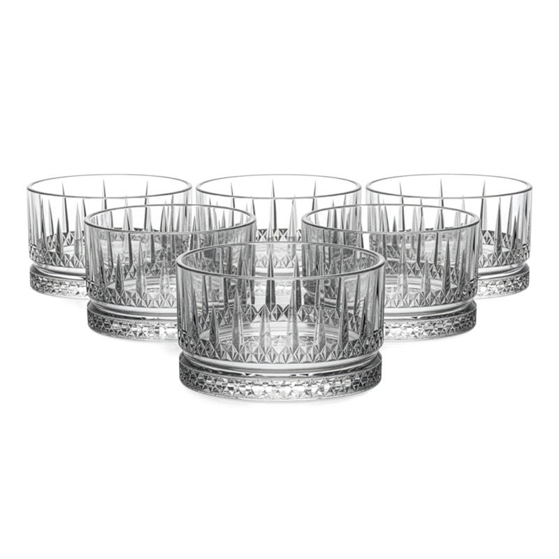 Cuisine Art وعاء حلوى زجاجي من كوزين آرت، 220 مل -ج، شفاف، 6 قطع - Image 1