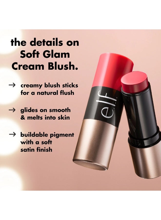 Elf Soft Glam Cream Blush, Muted Mauve - Image 3