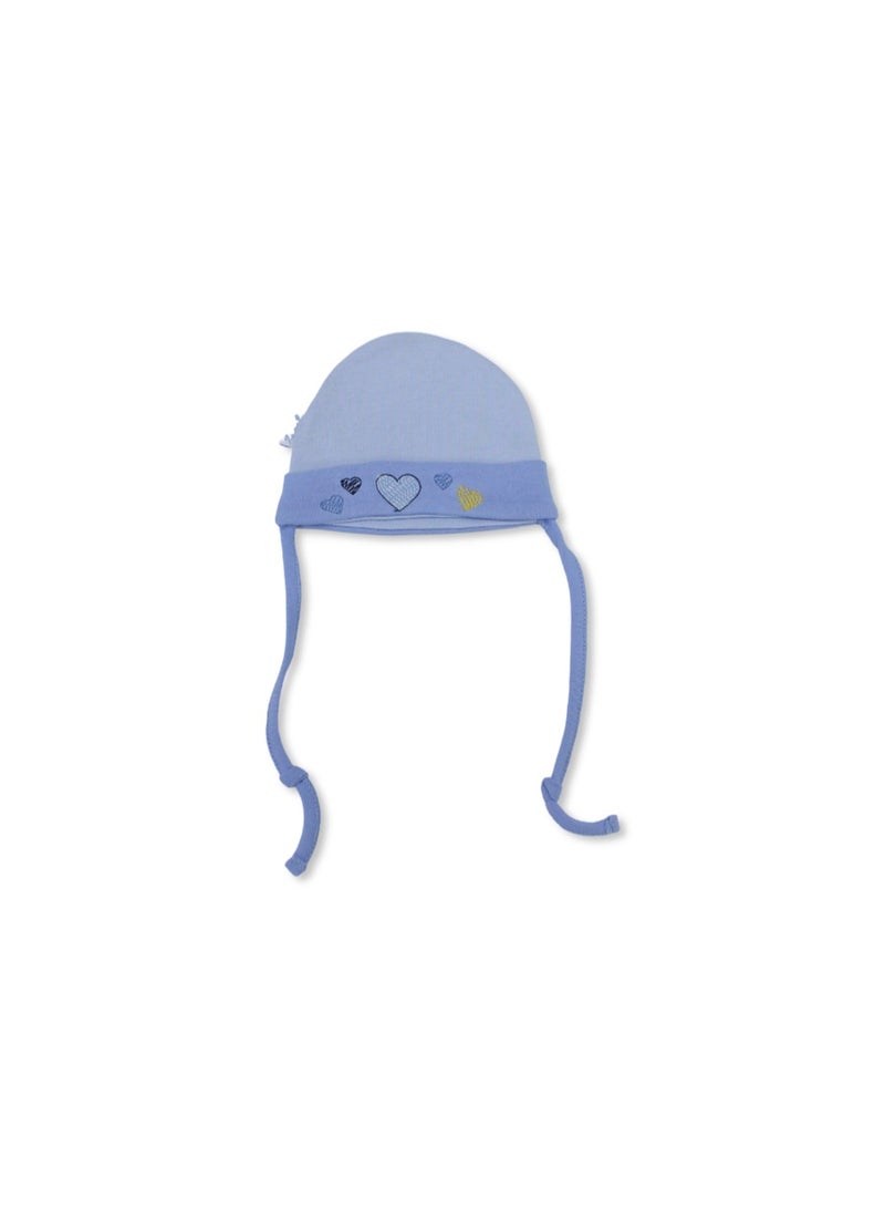 Baby Cotton Beanie - Babyblue - Image 1