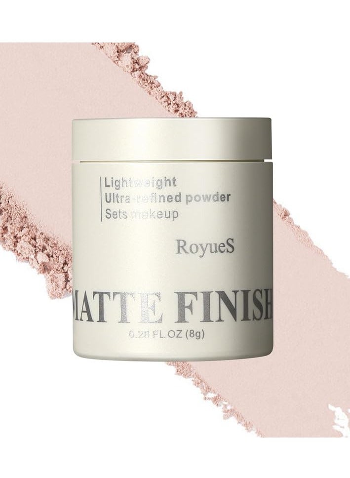 Excefore Pink Loose Setting Powder for Women, Oil Control Waterproof Setting Makeup, Translucent Crystal for Women Lasting Coverage, Lightweight Fine Texture, Soft Focus Finish, 02 - Image 1