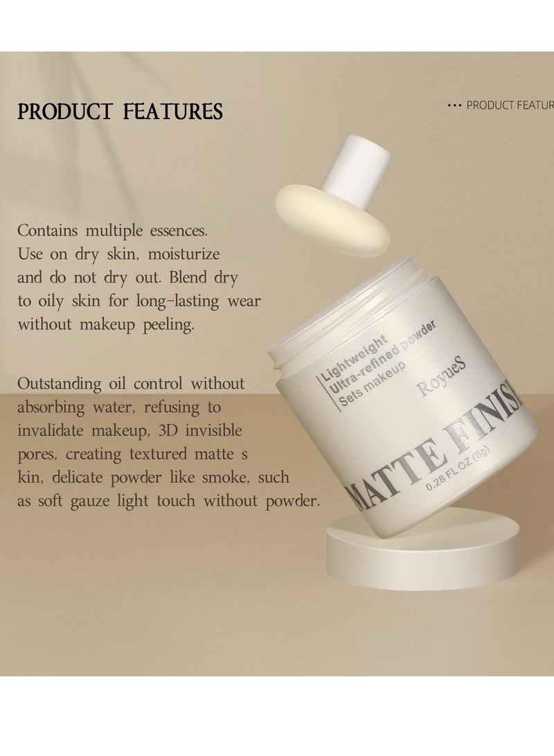 Excefore Pink Loose Setting Powder for Women, Oil Control Waterproof Setting Makeup, Translucent Crystal for Women Lasting Coverage, Lightweight Fine Texture, Soft Focus Finish, 02 - Image 3