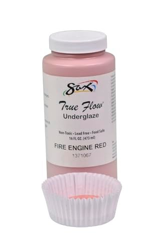 Sax True Flow Underglaze, Fire Engine Red, 1 Pint - Image 3
