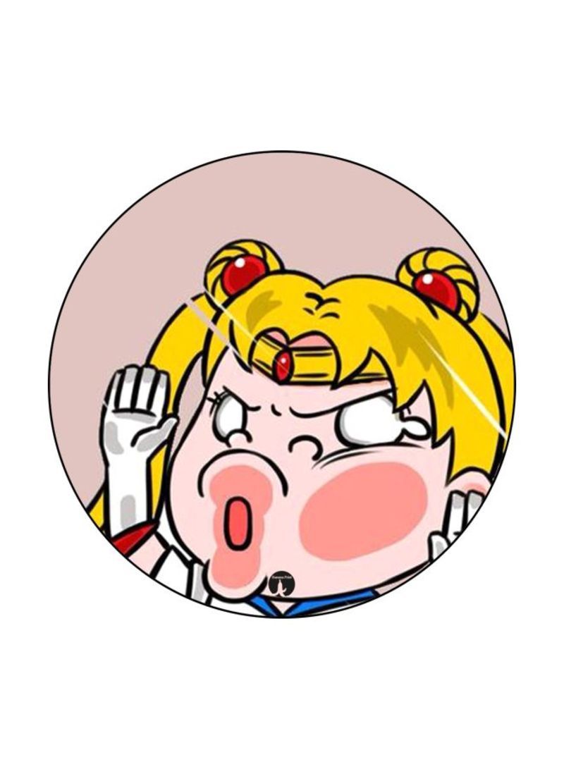 RKN Anime Sailor Moon Printed Badge Yellow/Pink - Image 2